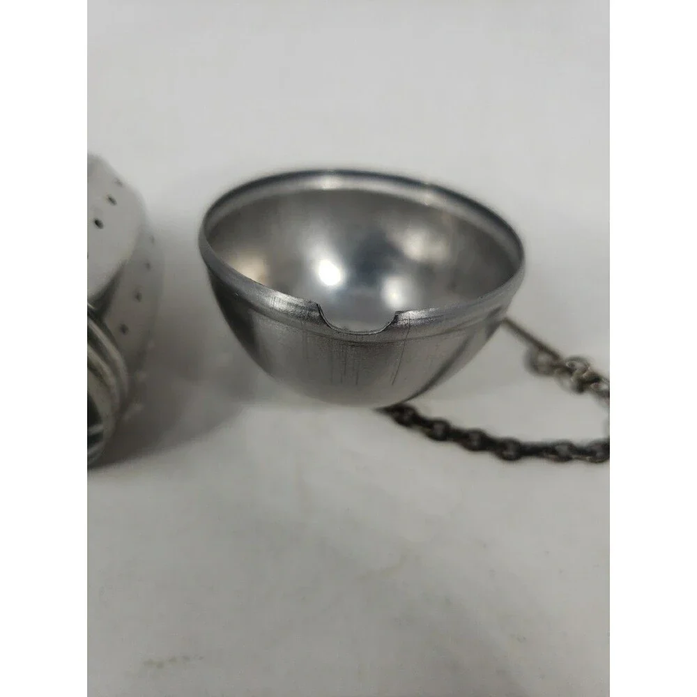 Vintage Stainless Steel Acorn Tea Infuser Loose Leaf Tea Steeper Ball with Chain